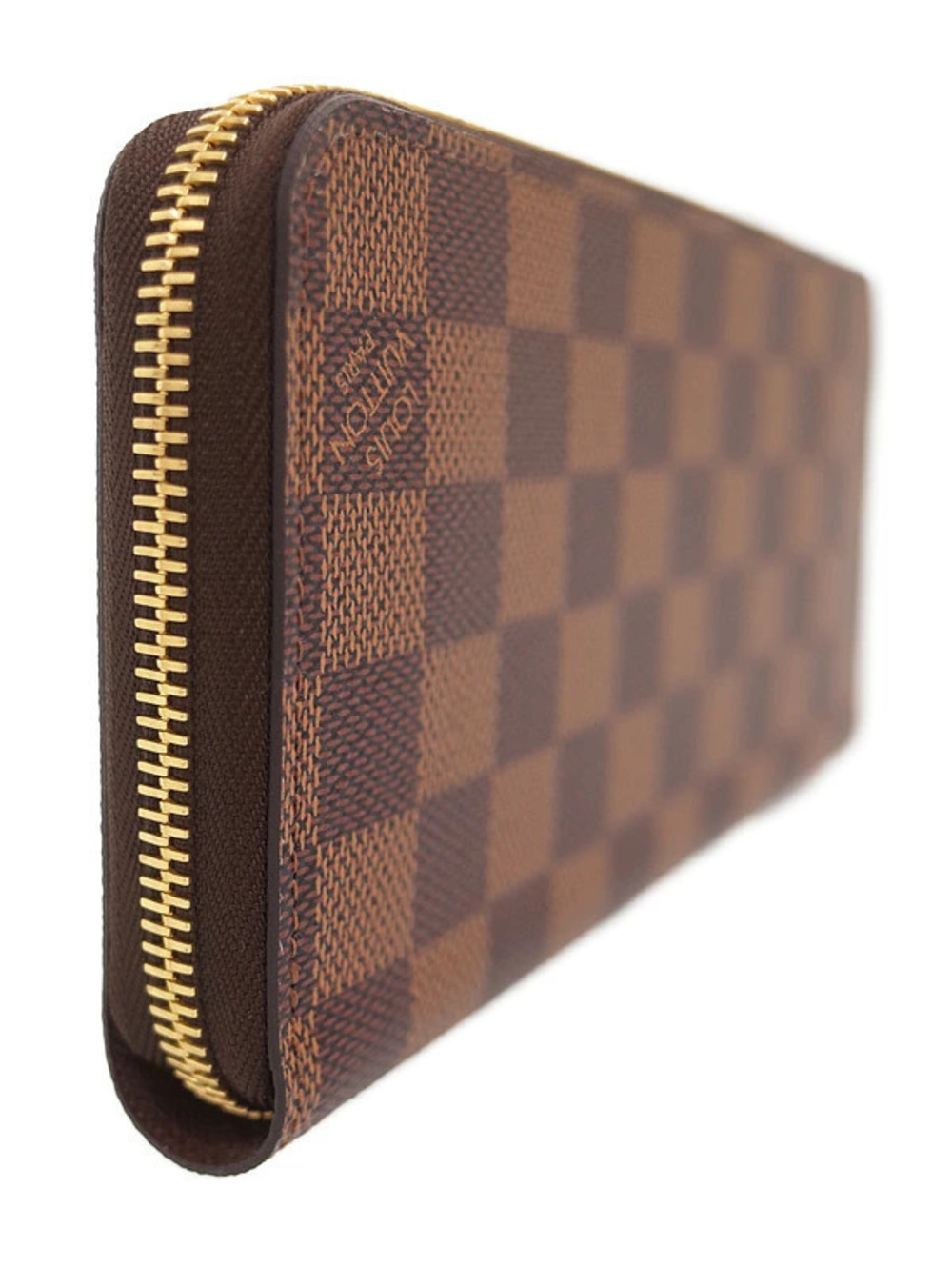 Louis Vuitton Wallet Long Zippy Damier Zipper Round Brown